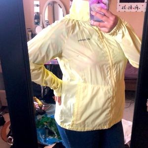 Columbia waterproof jacket in yellow